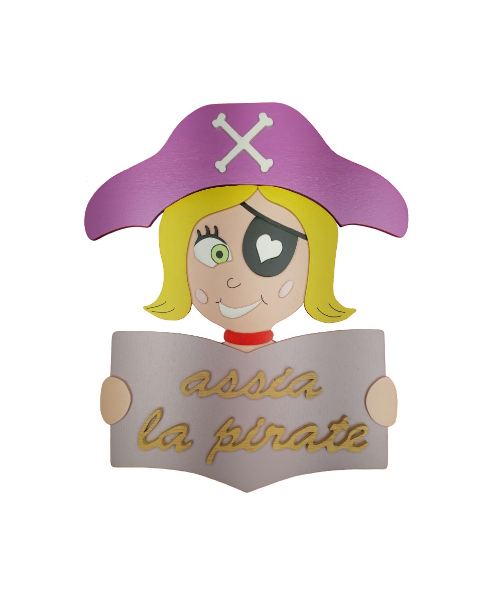 Plaque de porte "Pirate"